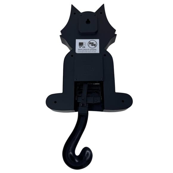 NJ Croce 3DFelix The Cat Analog Motion Clock Moving Eyes Pendulum Tail Black - Picture 2 of 13